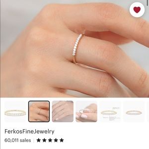 FERKOS fine jewelry 11 diamond solid gold ring